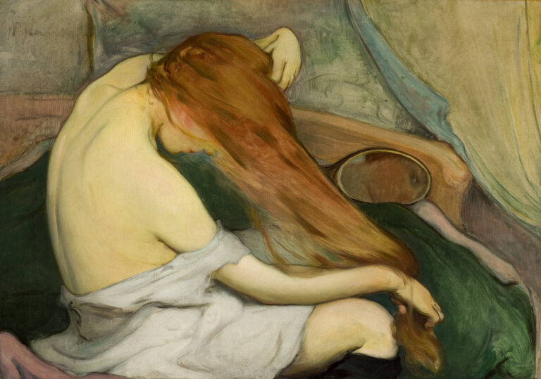 Study of a Woman – A Woman Combing Her Hair
